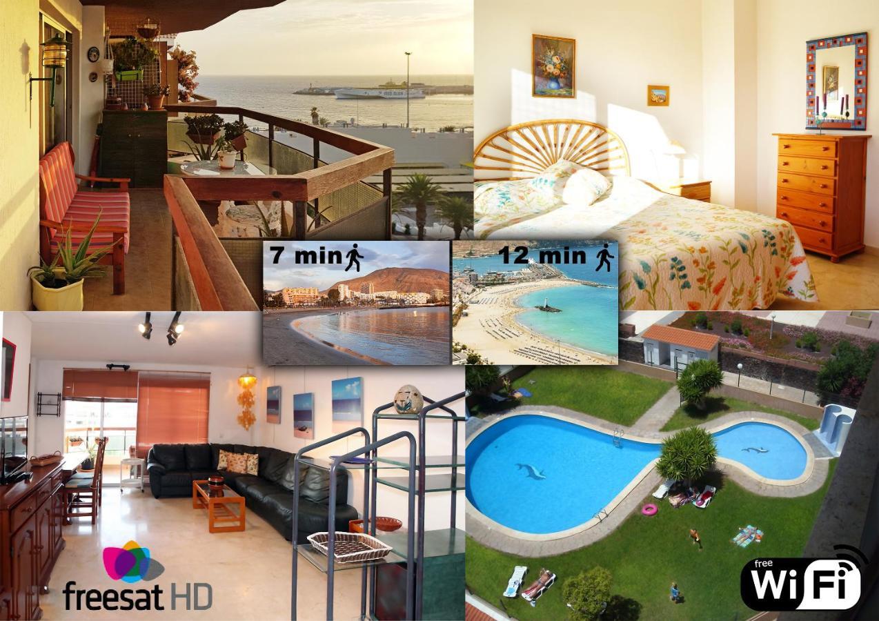 Jardin Canario Primera Linea De Playa 로스크리스티아노스 외부 사진